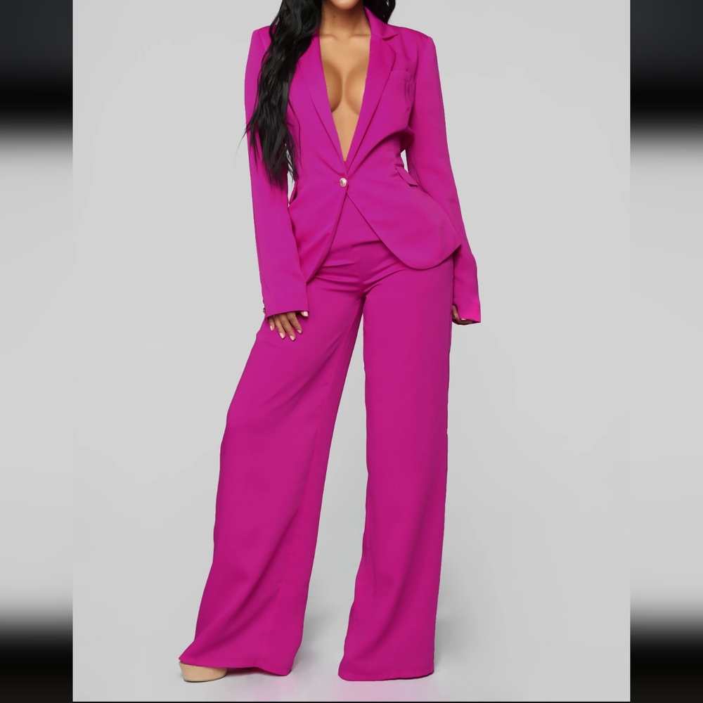 Bright Fuschia Suit